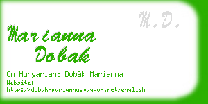 marianna dobak business card